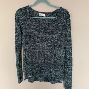 black and white sweater